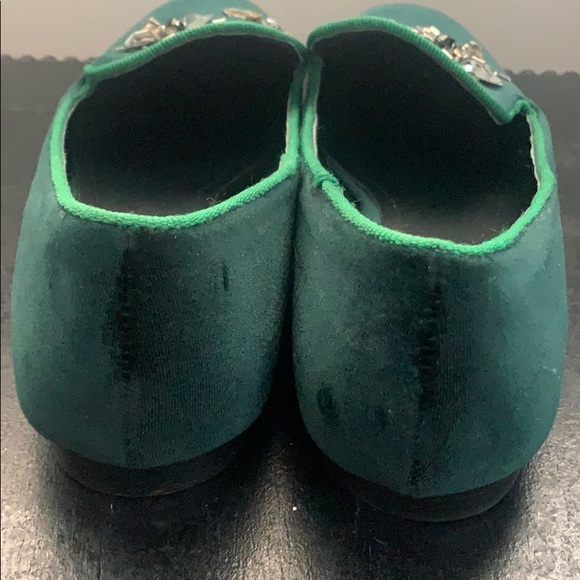 NWT Vintage Havana Sue Hunter Green Velvet flats - Picture 13 of 16